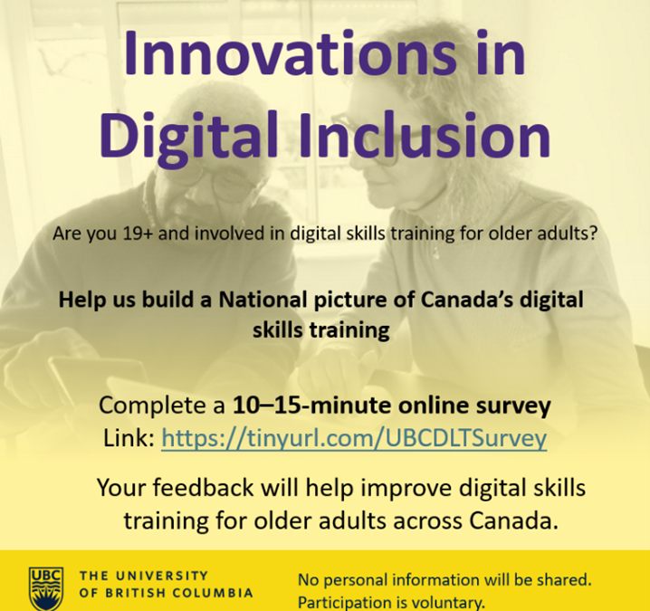National survey of Canadian digital skills training